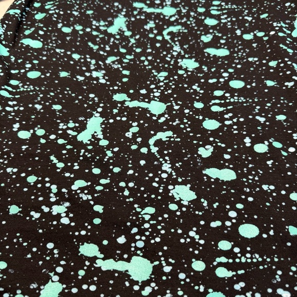 Fresh Laundry Long Sleeve Teal Splatter - Size Small - Picture 5 of 10